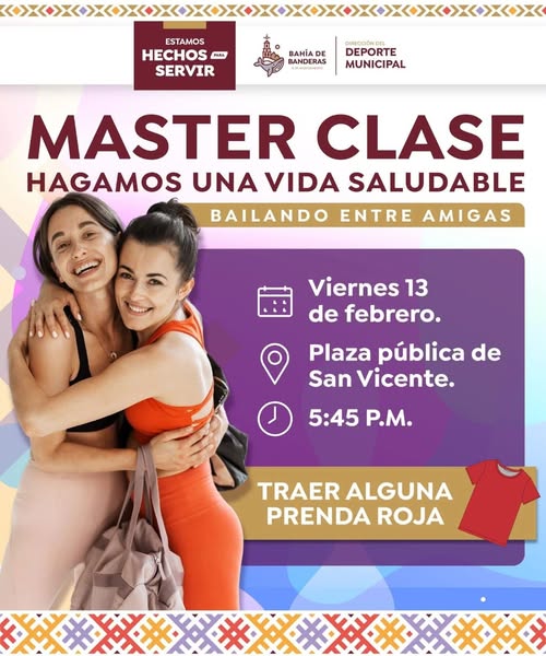 San Vicente se mueve: Héctor Santana invita a Master Clase de Baile para mujeres