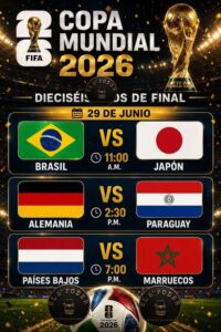 ¡Inicia el matar o morir! Brasil, Alemania y Países Bajos abren los dieciseisavos de final del Mundial 2026