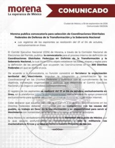 Morena abre convocatoria para coordinaciones distritales federales; destacan nombres para el Distrito 5 de Jalisco